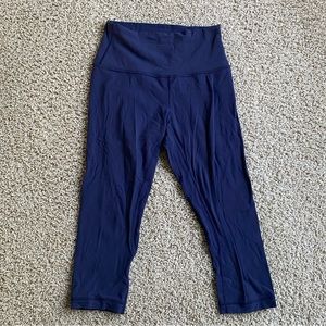 Lululemon navy align leggings crop 21”